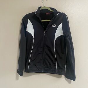 Puma Women's Black Classic Active Zip Up Jacket Size Large